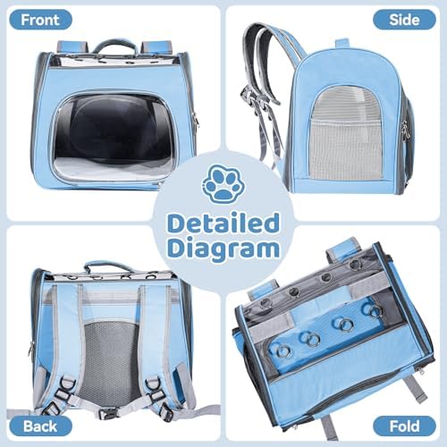 Airline Approved Cat Soft-Sided Carrier Backpack Up to 12 lbs - Image 6
