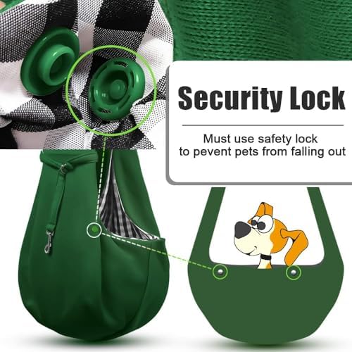 Tomkas Small Dog Cat Sling Carrier Puppy Purse Travel Wrap Soft Crossbody Pet - Image 7