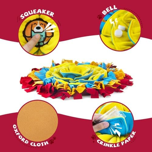 AWOOF Pet Snuffle Mat for Dogs, Interactive Feed Game for Boredom, Encourages - Image 6