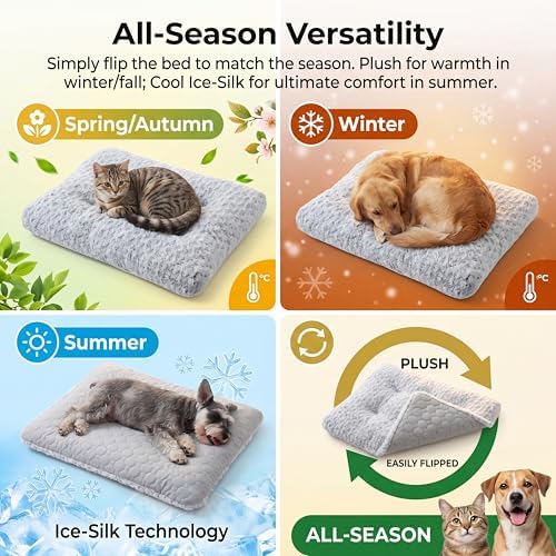 Dog Crate Mat, Reversible Cooling Dog Bed - Image 3