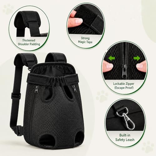Inspack Dog Backpack Carrier/Cat Carrier, Adjustable Pet Front Carriers Travel - Image 5