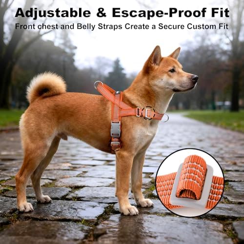 No Pull Dog Harness with Handle, Adjustable Soft Mesh Padded Vest - Image 5