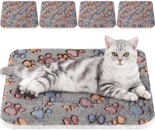 Tuanse 4 Pack Soft Pet Bed Mat Small Dog Crate Fleece by Tuanse