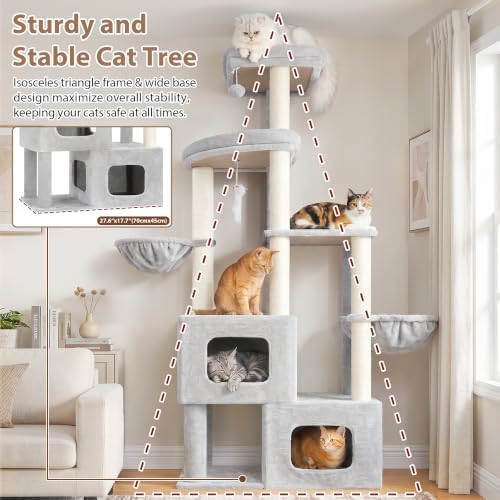 Gitelsnour 71'' Heavy Duty Cat Tree Tower - Image 4