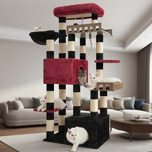 Gitelsnour Maine Coon Cat Tree, Heavy Duty Cat Tower by Gitelnour