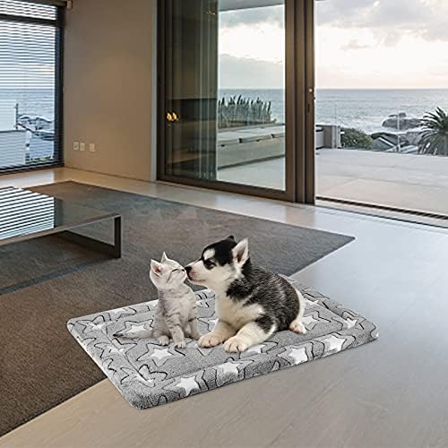 EMPSIGN Dog Crate Pad for 24"x18" Dog Crate, Star Pattern/Grey - Image 4