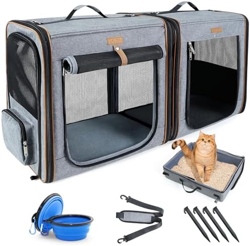 Lekereise Extra Large Cat Carrier by Lekereise