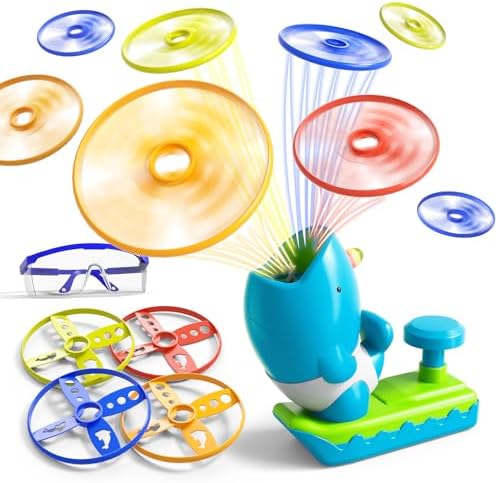 WATUDOU 24 PCS Flying Disc Launcher Outdoor Indoor Game Toys Gifts - Image 6
