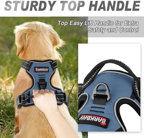 BARKBAY Dog Harness No Pull for Large Dogs Front Back Clips, Dog Vest - Image 3