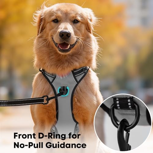 PoyPet No Pull Dog Harness Large, Reflective Vest - Image 2