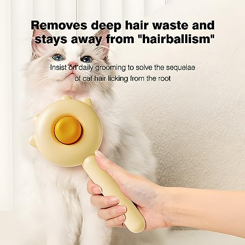 Pet Grooming Brush for Cats and Dogs, Self-Cleaning Sliker Brush for Removes - Image 6