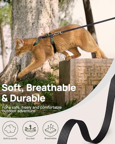 PetThem Adjustable Cat Harness and Leash Set Escape Proof - Image 4