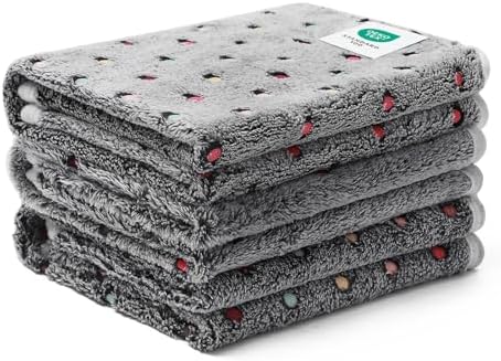 Luciphia 1 Pack 3 Blankets Super Soft Cute Dot Pattern Pet Blanket Flannel Throw by luciphia