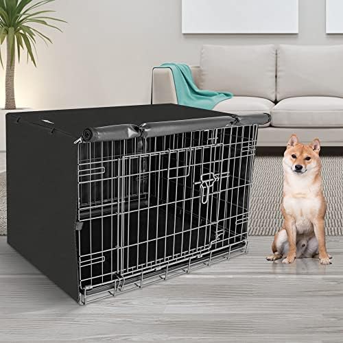 Seiyierr Dog Crate Cover for 42" Large Wire Dogs Cage, Puppy Kennel - Image 6