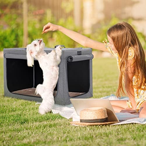 PETSFIT Portable Dog Crate for Small Dogs, – 24" Soft Dog Travel Crates - Image 6