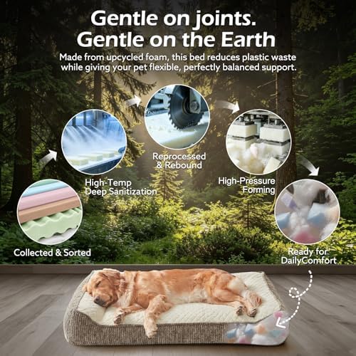 JOEJOY XL Orthopedic Dog Beds Large Size Dog, Extra Thick Big Dog Couch Bed - Image 5
