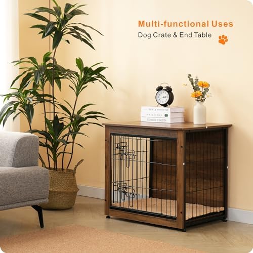 DWANTON 27" Dog Crate Furniture, Dog Kennel Indoor, - Image 7