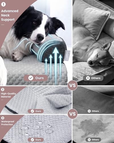 Calming Dog Bed/Mat for Couch, Faux Rabbit Fur Pet Sofa Furniture Protector - Image 4