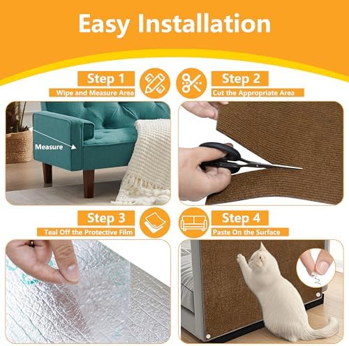 Cat Scratch Pad for Wall, Scratch Furniture Protector - Image 6