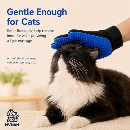 NVNAN Cat & Dog Grooming Glove and Curry Brush Set - Image 5