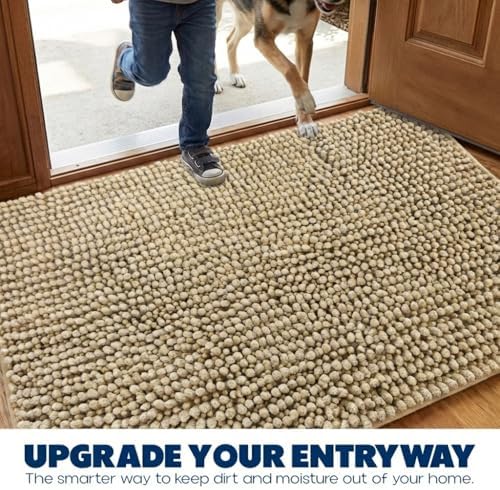 Muddy Mat® T.Max Dual Tone Indoor Dog Door Mat Slip Resistant Chenille Entryway - Image 7