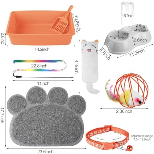 Tioncy 7 Pcs Kitten Litter Box Starter Kit - Image 2