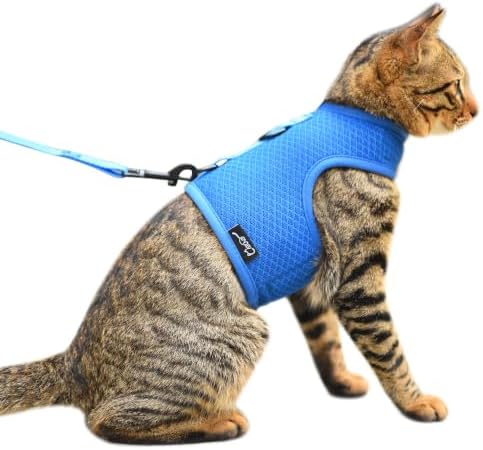 Cat Harness and Leash Set for Walking Escape Proof, Extra Large by YizhiMiaow