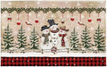 Giwawa Winter Snowman Bath Rug Red Buffalo Plaid Bathtub Mats Soft Absorbent by Giwawa