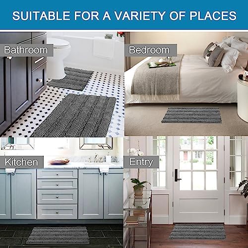 H.VERSAILTEX Bathroom Rugs Bath Rug Set 2 Piece Bathroom Contour Rug Toilet Mat - Image 6