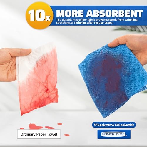 Shop Towels, 150 Pack Cleaning Rags Microfiber Towels, Bulk All-Purpose - Image 5