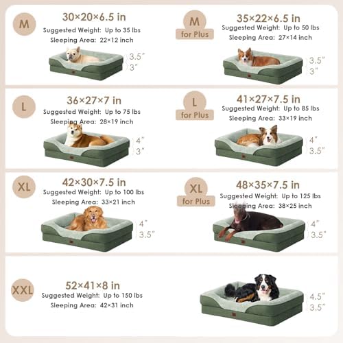 EHEYCIGA Orthopedic Dog Bed for Large Dog, Memory Foam Dog Couch - Image 5