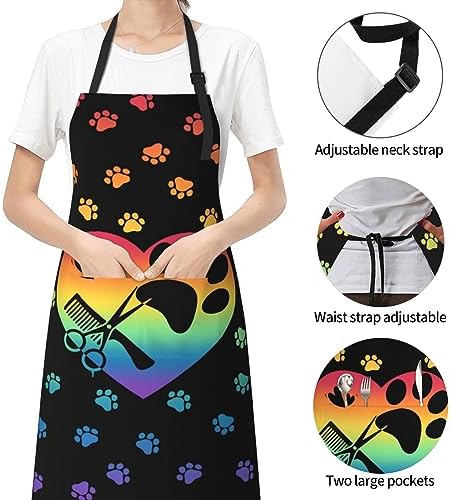 Art Apron with Pocket for Women Men - Image 3
