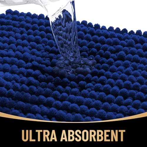 OLANLY Thick Chenille Bathroom Runner Rugs 59x24, Absorbent Bath Mat - Image 3