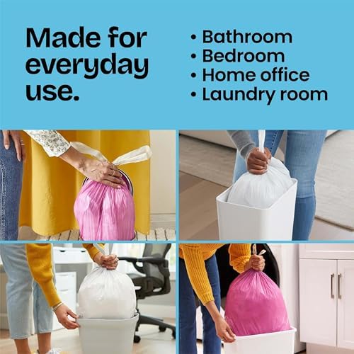 Glad Small Trash Bags, Bathrooms and Bedroom Bins, Beachside Breeze Scented - Image 5