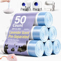 50 Count 26"x11.8" Automatic Cat Litter Box Bags Liners, Lavender Scent by KropBom