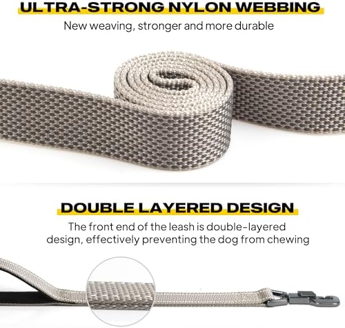 Fida Heavy Duty Dog Leash for Medium Large Dogs, 6 FT, Dual Padded Handles - Image 3
