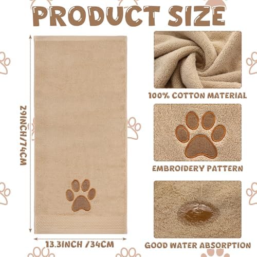 SmoothNovelty 2 Pcs Dog Paw Hand Towels - Image 3