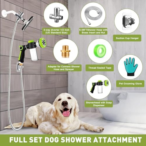 Dog Shower Attachment, All-in-One Pet Bathing Attachment - Image 2