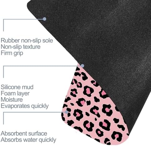 Bath Mats for Bathroom, Modern Stylish Diatomaceous Bath Rug Quick Dry - Image 6