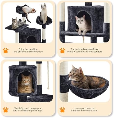 Yaheetech 79in Multi-Level Tall Cat Tree - Image 4