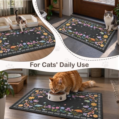 Unicorn Catcher 33"x22" Cat Litter Mat Non-Slip Washable Litter Box Mat - Image 7