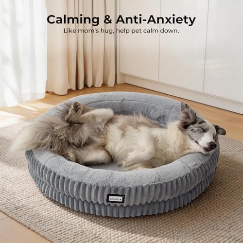 BALANCE Donut Dog Bed, 36 Inches Round Dog Bed Large Size Dogs Washable - Image 3