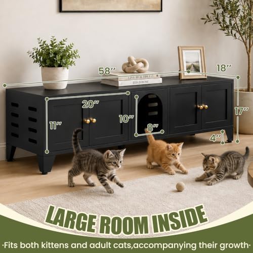 Cat Litter Box Enclosures, Large Cat Litter Box Enclosure - Image 2