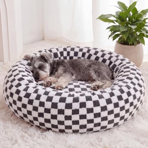 BFPETHOME Small Washable Cozy Donut Dog Beds by BFPETHOME
