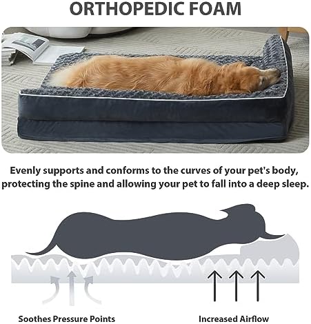BFPETHOME Orthopedic Washable Dog Bed, Sleeping Couch - Image 3