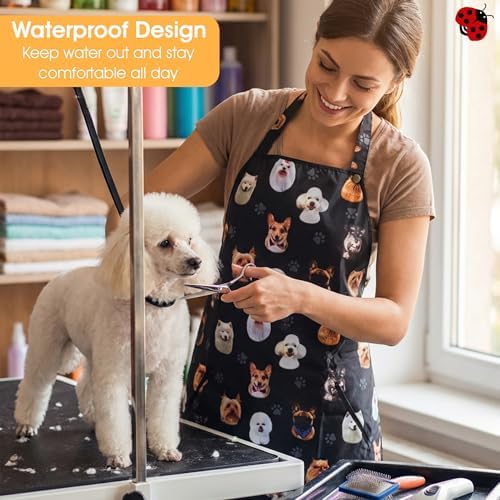 Ladybird Line 610 Unisex Dog Breeds Waterproof Apron, Hair Bleach Resistant - Image 6