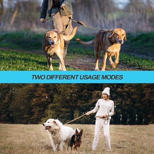 PetBonus Double Dog Leash, No Tangle Dual Leash, Walking Training Lead - Image 5