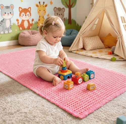 ILANGO Upgraded Waffle Bath Rug 24x48, Super Absorbent Non Slip Bath Mat - Image 4