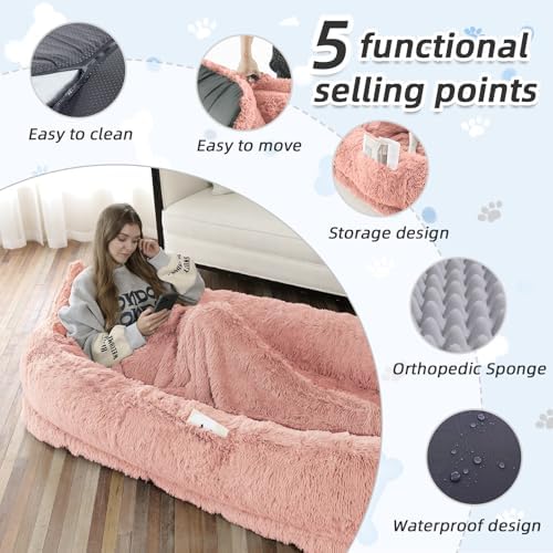 WROS Human Dog Bed for Adult - Image 4