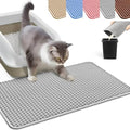 Cat Litter Mat, Honeycomb Double Layer Litter Trapping Mat by HCY%26WLD